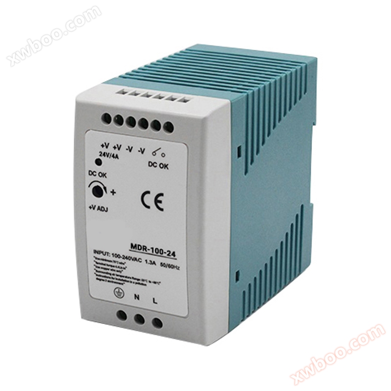 MDR-100W ultradunne geleide rail schakelaar voeding